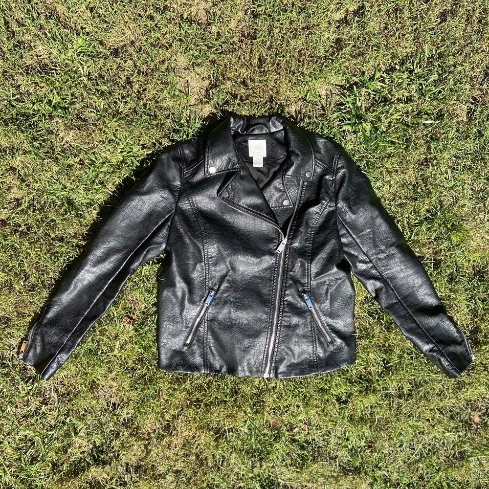 Faux leather jacket